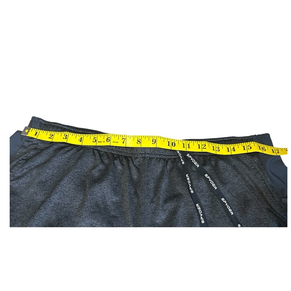Spyder Active Gray Athletic Shorts Men’s Large Stretch Gym Running - Picture 7 of 14